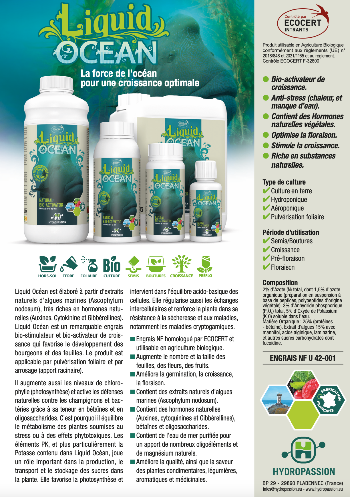 Liquid Ocean - Bio Stimulateur